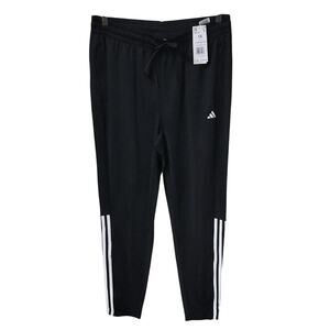 Adidas Sereno Black and White Jogger Track Pants Womens Plus Size 1X NWT
